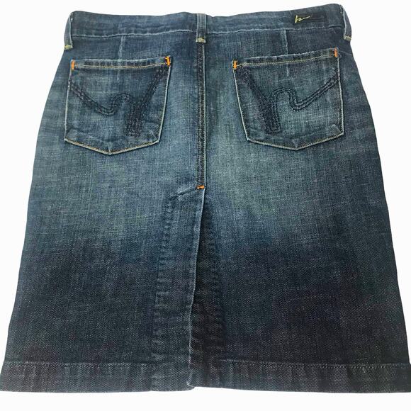 Citizens of Humanity NOVAK STRETCH #358 Pencil Jean Skirt Denim | Sz 26 - Picture 4 of 6